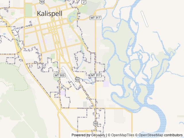Map for 2017 Keystone Hideout near Kalispell, MT