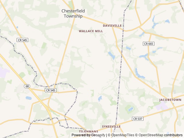 Map for 2013 Dutchmen RV Kodiak 240BHSL near Chesterfield Township, NJ