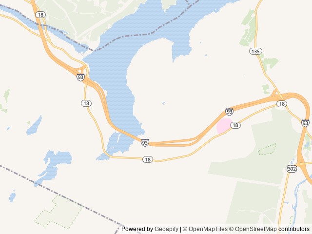 Map of Crazy Horse Campground location at Littleton, NH, United States