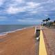 Sea wall looking south towards Flagler Beach