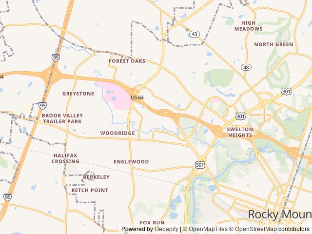 Map for Great Family Getaway w/ Bunk House near Rocky Mount, NC