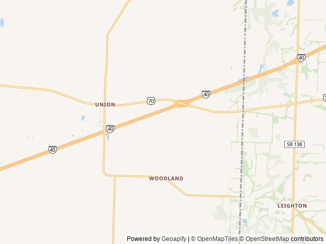Map of Cane Creek RV Park location at Bells, TN, United States