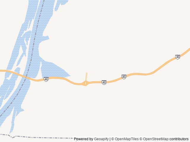 Map of I 40 Hideaway location at Waverly, TN, United States
