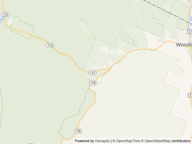 Map of Lost River Valley Campground location at North Woodstock, NH, United States