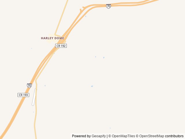 Map of Bitter Creek Overlook Camping Area location at Moab, UT, United States