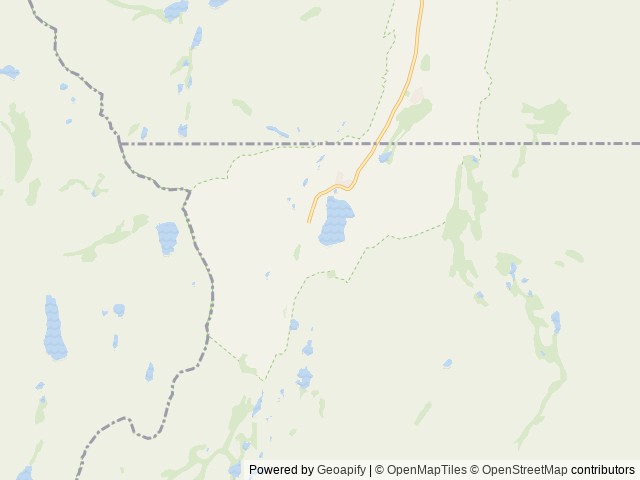 Map of Rock Creek Lake (Inyo National Forest, CA) location at Bishop, CA, United States