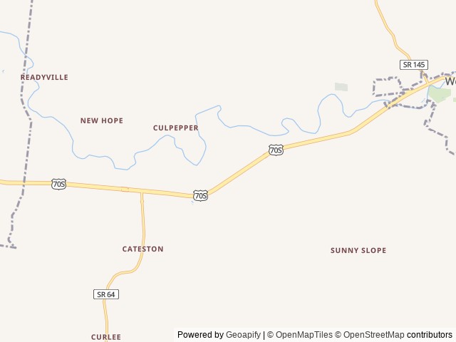 Map for BMX, DRIVING/BATTING CAGE, ART/ACTING CLASSES near Woodbury, TN