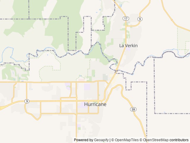 Map for 2014 Keystone RV Fuzion 301 near Hurricane, UT