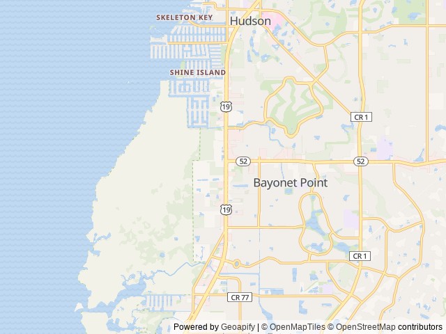 Map of Sundance Lakes RV Resort location at Port Richey, FL, United States