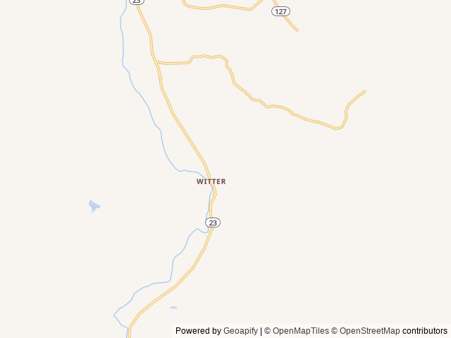 Map of Kecks Creek Crossing location at Witter, AR, United States