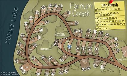 Farnum Creek Digital Campground Map