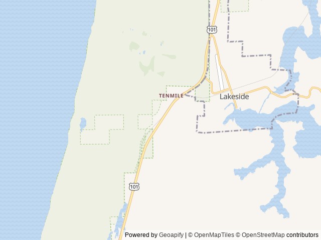 Map of Spinreel location at Reedsport, OR, United States