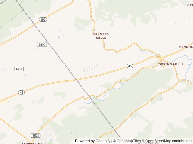 Map for 2018 Keystone RV Outback 325BH near Spring Mills, PA