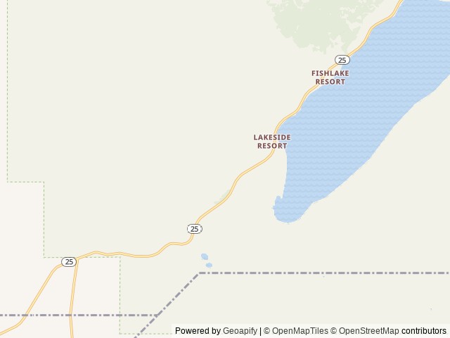Map of Doctor Creek location at Loa, UT, United States