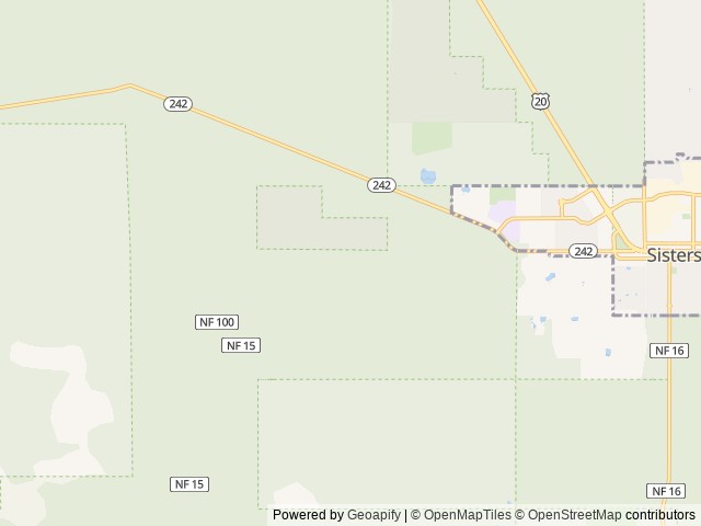 Map for 2017 Winnebago Micro Minnie 1700BH near Sisters, OR