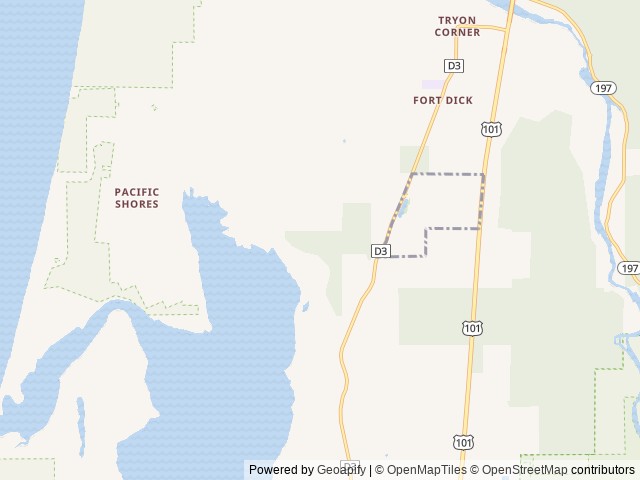 Map for 2024 Outdoors RV Back Country Series MTN TRX 23BCS near Tiller, OR
