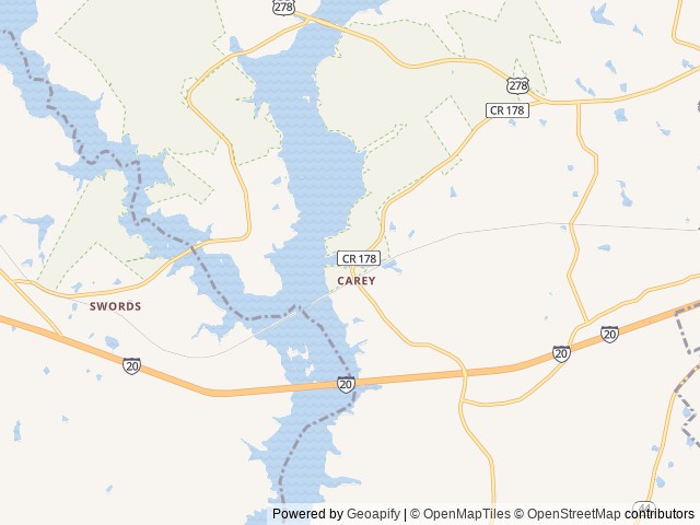 Map for Minnie Winnie FLX | Solar Bunkhouse | Sleeps 6! near Greensboro, GA