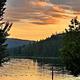 Sunset at Riley Creek.