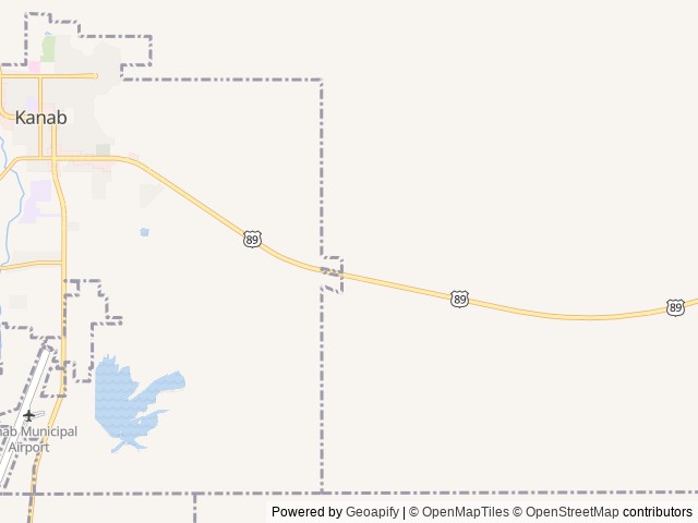 Map of Grand Plateau RV Resort location at Kanab, UT, United States