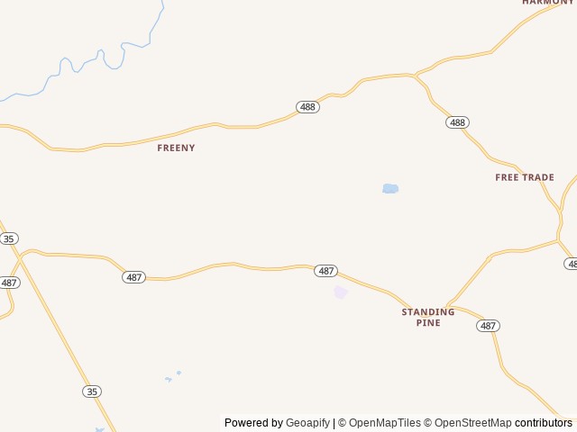 Map for Camper with Bunkhouse near Carthage, MS
