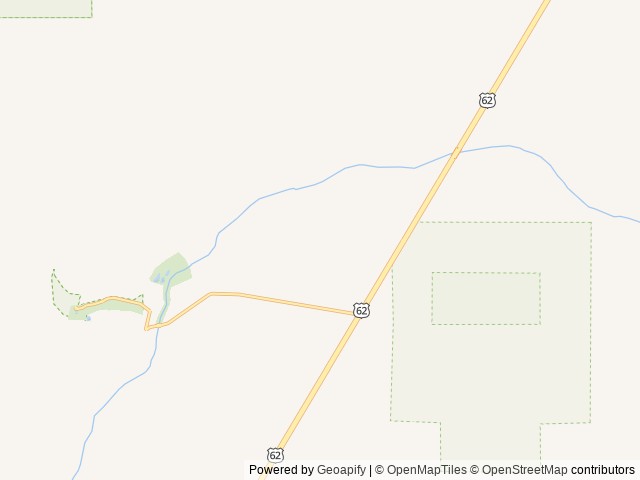 Map of Sunset Reef Campground location at Carlsbad, NM, United States