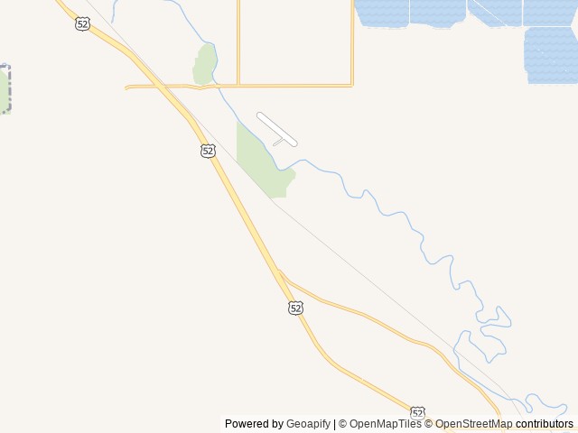 Map of Mellow Moose Campground location at Minot, ND, United States