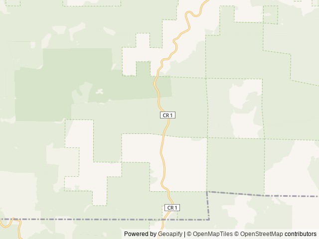 Map of Threehorn Campground location at Tiller, OR, United States