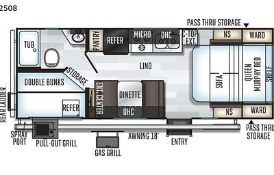Half Ton Towable Bunkhouse Travel Trailer