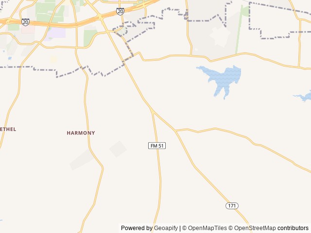 Map of Hooves 'N Wheels RV Park location at Benbrook, TX, United States