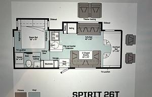 2021 Winnebago Spirit 26T couple & small family