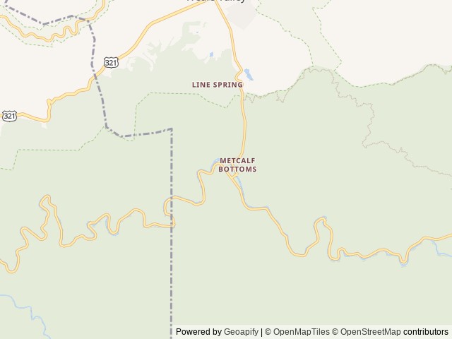 Map of Metcalf Bottoms Picnic Pavilion location at Gatlinburg, TN, United States