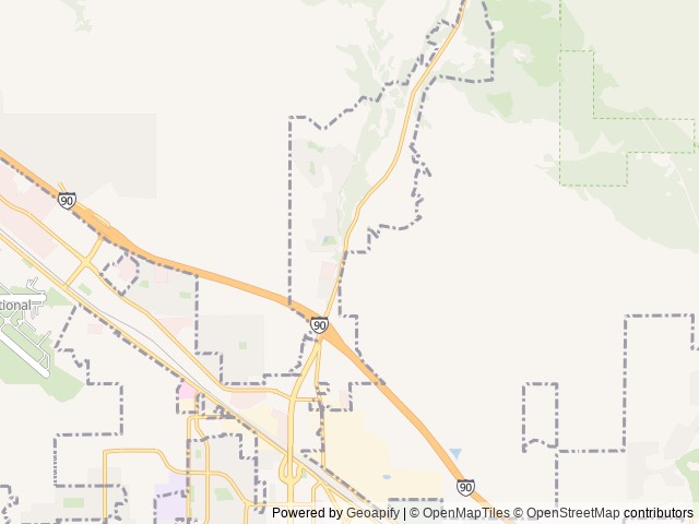 Map for 2021 Keystone travel trailer pet friendly near Missoula, MT