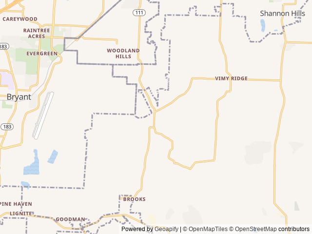 Map for J & K RV rental near Alexander, AR