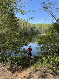 Fishing at Lake Powhatan 
