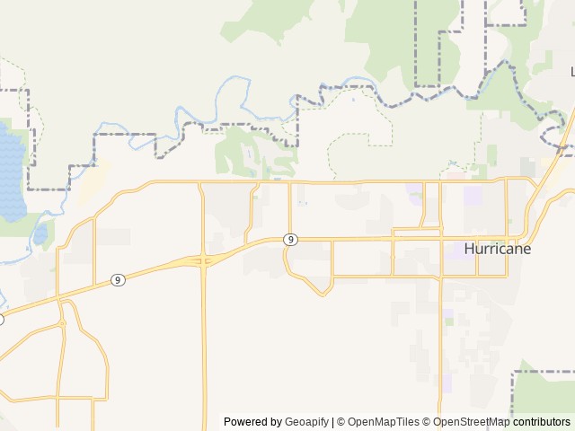 Map of Color Canyon RV Resort location at Hurricane, UT, United States