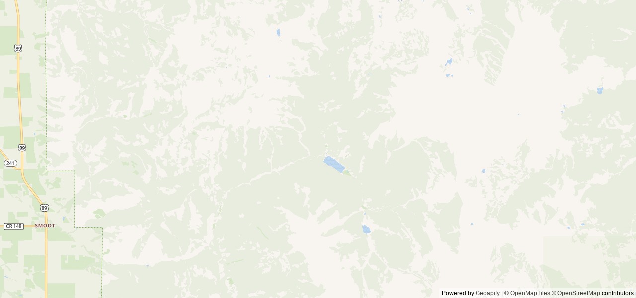 Map of Cottonwood Group Campsite location at Afton, WY, United States