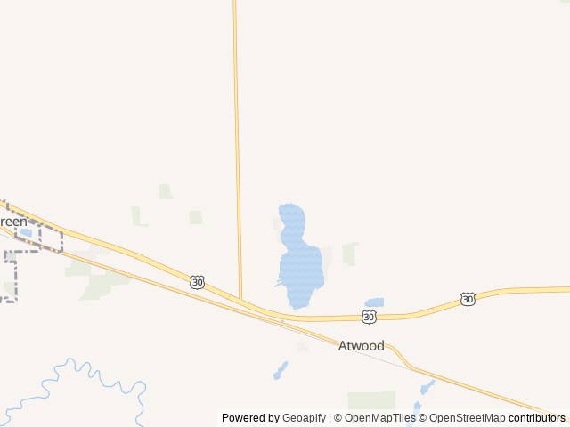 Map of Hoffman Lake Camp location at Warsaw, IN, United States