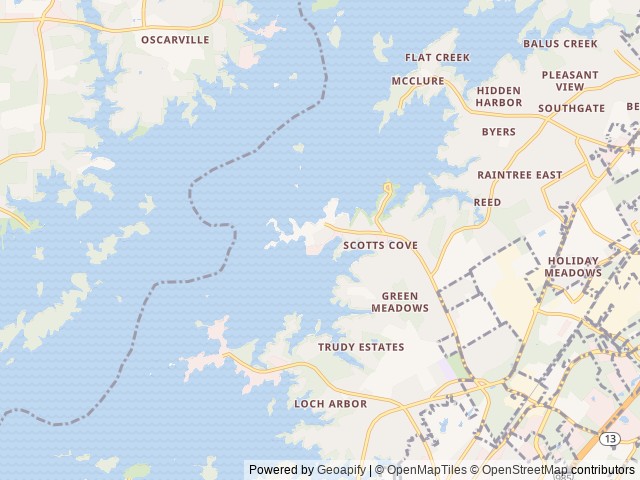 Map of Old Federal location at Flowery Branch, GA, United States