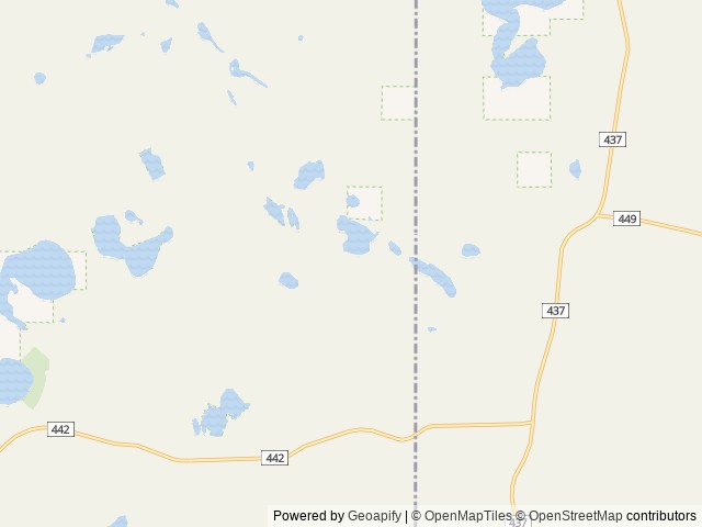 Map of Bear Lake Campsite location at Rapid River, MI, United States