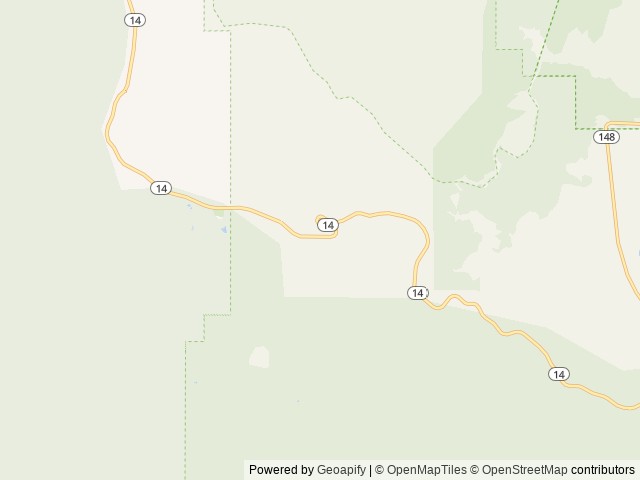 Map of Cedar Canyon location at Cedar City, UT, United States