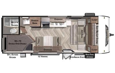 2021 Forest River RV Wildwood X-Lite 19DBXL