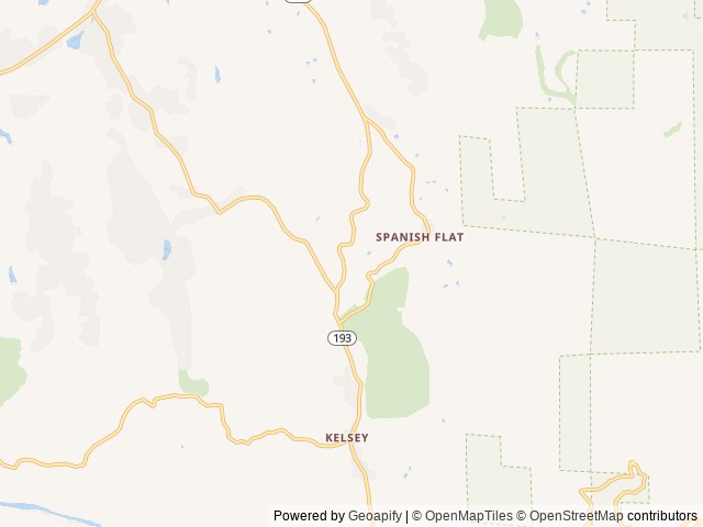 Map of Reverie retreat location at Garden Valley, CA, United States