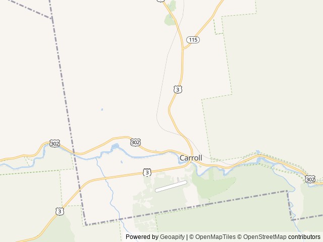 Map of Quaint Glamping location at Twin Mountain, NH, United States