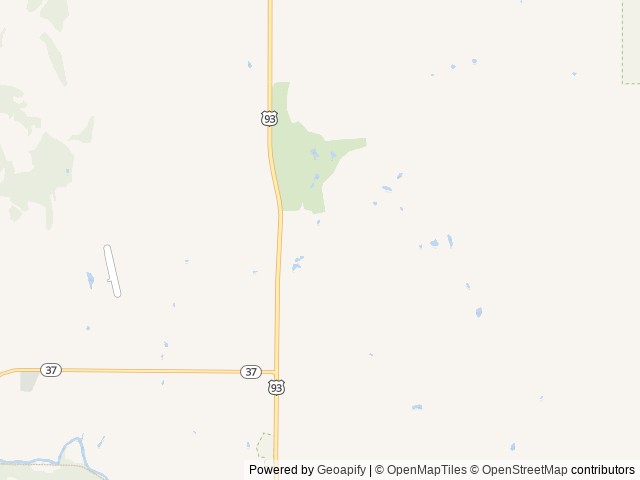 Map of Indian Springs Montana RV Resort location at Eureka, MT, United States