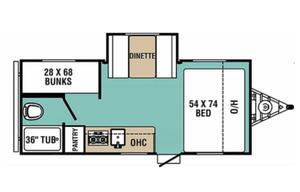 Dream Creek Comfort with dinette slide and bunks