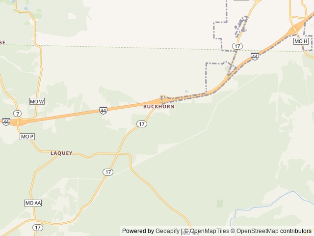 Map of Lamplight RV Park location at Waynesville, MO, United States