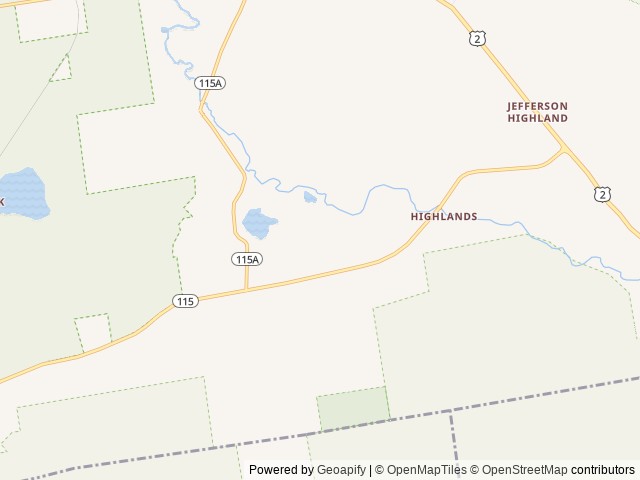 Map of Israel River Campground location at Jefferson, NH, United States