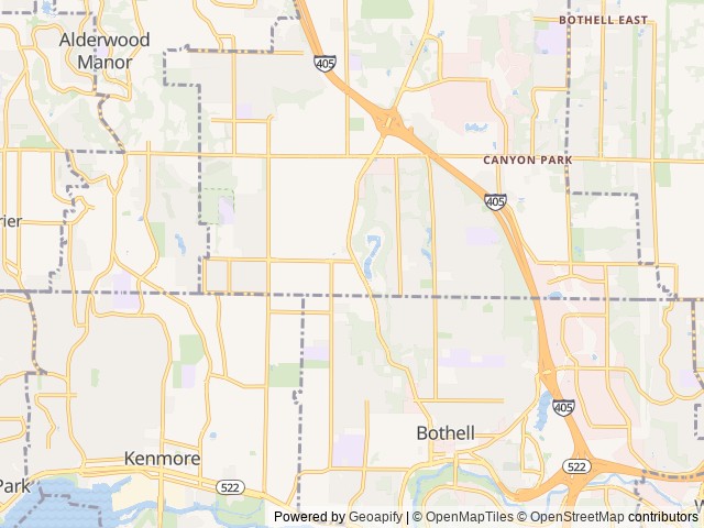 Map of Lake Pleasant RV Park location at Bothell, WA, United States