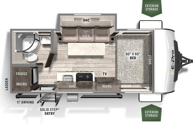 2021 Forest River RV Flagstaff E-Pro 19FBS