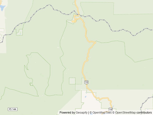 Map of Desoto Falls Recreation Area location at Dahlonega, GA, United States